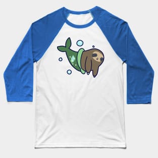 Mermaid Sloth Baseball T-Shirt